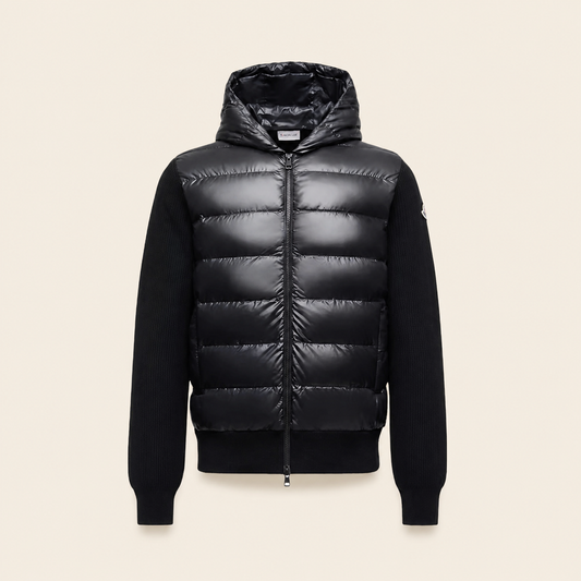 Cardigan Moncler — Zippé matelassé en laine