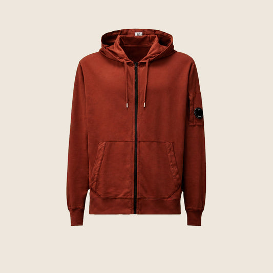 Sweat zippé CP Company — Terracotta