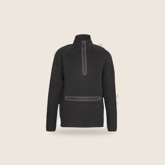 Sweat Nike Tech — Noir demi-zip